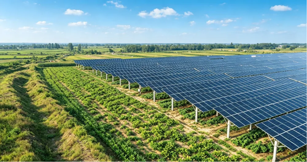 Nekazaritza-FV Muntatzeko Sistemak: Eguzki Energia Lurzoruarekin Topatzen denean Nekazaritza-FV Muntatzeko Sistemak: Eguzki Energia Lurzoruarekin Topatzen denean