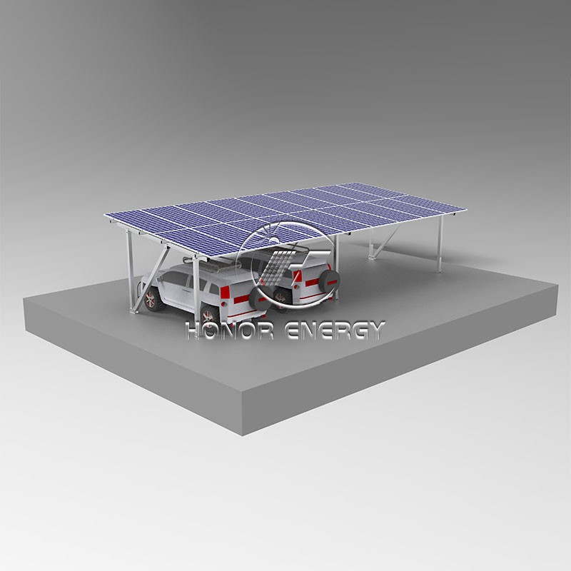 Aluminiozko IV Mota Eguzki Carport Mount