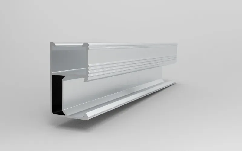 R45 Aluminiozko Eguzki Muntatzeko Rail