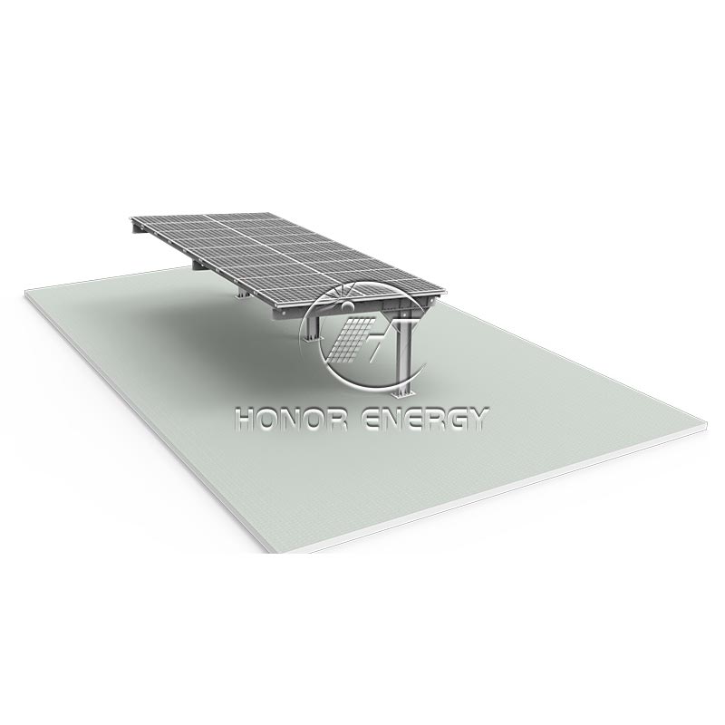 Altzairuzko post bakarreko solar Carport Mount